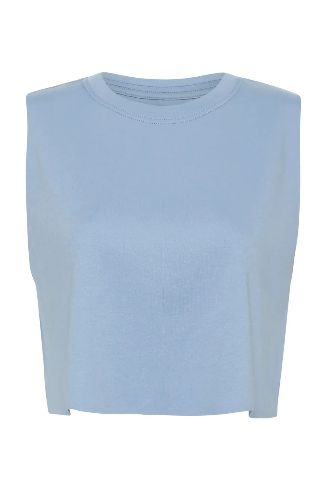 Cropped Embossed Signature Logo Tank 112