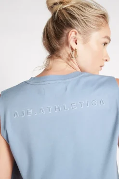 Cropped Embossed Signature Logo Tank 112