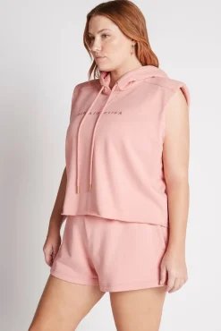 Cropped Established Short Sleeve Hoodie 402