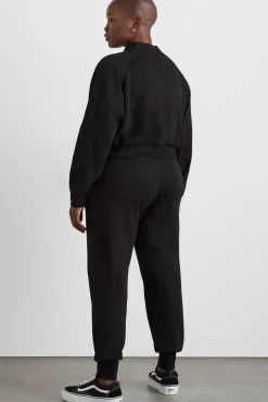 Cropped Fleece Funnel Neck Jumper 408