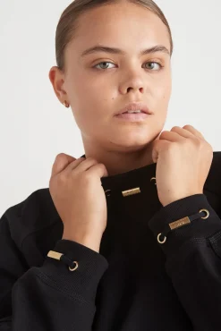 Cropped Fleece Funnel Neck Jumper 408