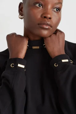 Cropped Fleece Funnel Neck Jumper 408