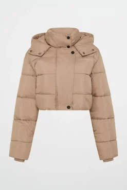 Cropped Hooded Puffer Jacket 764