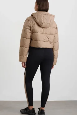 Cropped Hooded Puffer Jacket 764