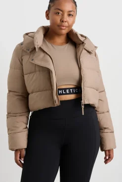 Cropped Hooded Puffer Jacket 764