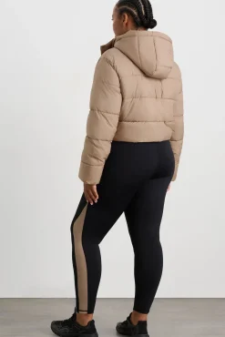 Cropped Hooded Puffer Jacket 764