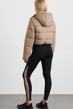 Cropped Hooded Puffer Jacket 764