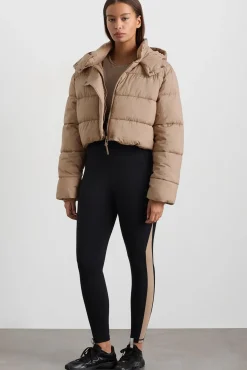 Cropped Hooded Puffer Jacket 764