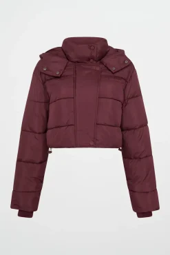 Cropped Hooded Puffer Jacket 764