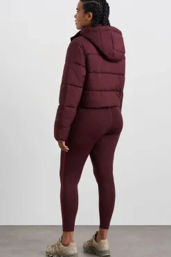 Cropped Hooded Puffer Jacket 764