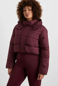 Cropped Hooded Puffer Jacket 764