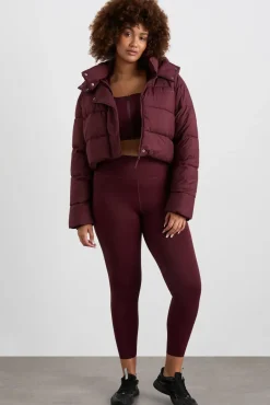 Cropped Hooded Puffer Jacket 764