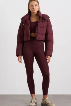 Cropped Hooded Puffer Jacket 764