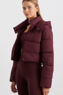 Cropped Hooded Puffer Jacket 764