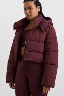 Cropped Hooded Puffer Jacket 764