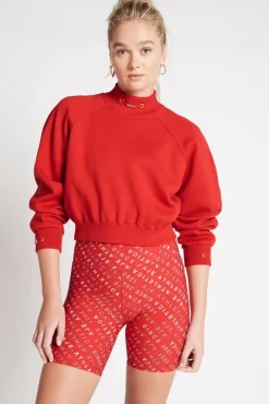 Cropped Knit Funnel Neck Jumper 408