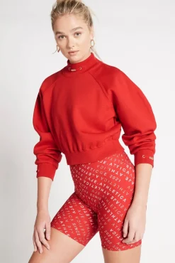 Cropped Knit Funnel Neck Jumper 408