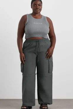 Cropped Knitted Logo Tank 135