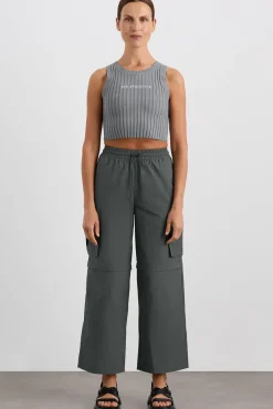 Cropped Knitted Logo Tank 135