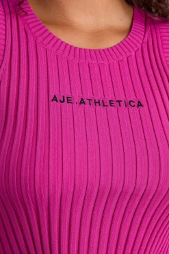 Cropped Knitted Logo Tank 135