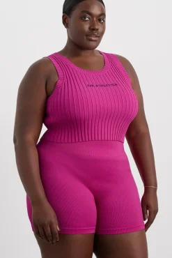 Cropped Knitted Logo Tank 135