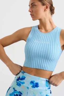 Cropped Knitted Logo Tank 135