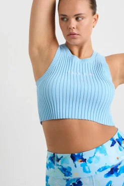 Cropped Knitted Logo Tank 135