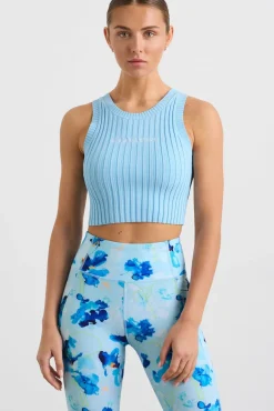 Cropped Knitted Logo Tank 135