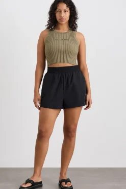 Cropped Knitted Logo Tank 135