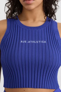 Cropped Knitted Logo Tank 135