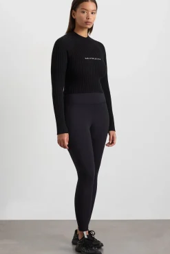 Cropped Knitted Long Sleeve Top 437