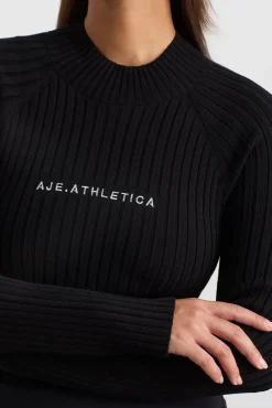 Cropped Knitted Long Sleeve Top 437