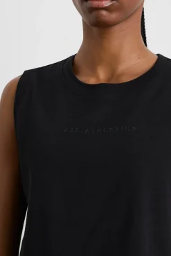 Cropped Logo Mesh Boxy Tank 146