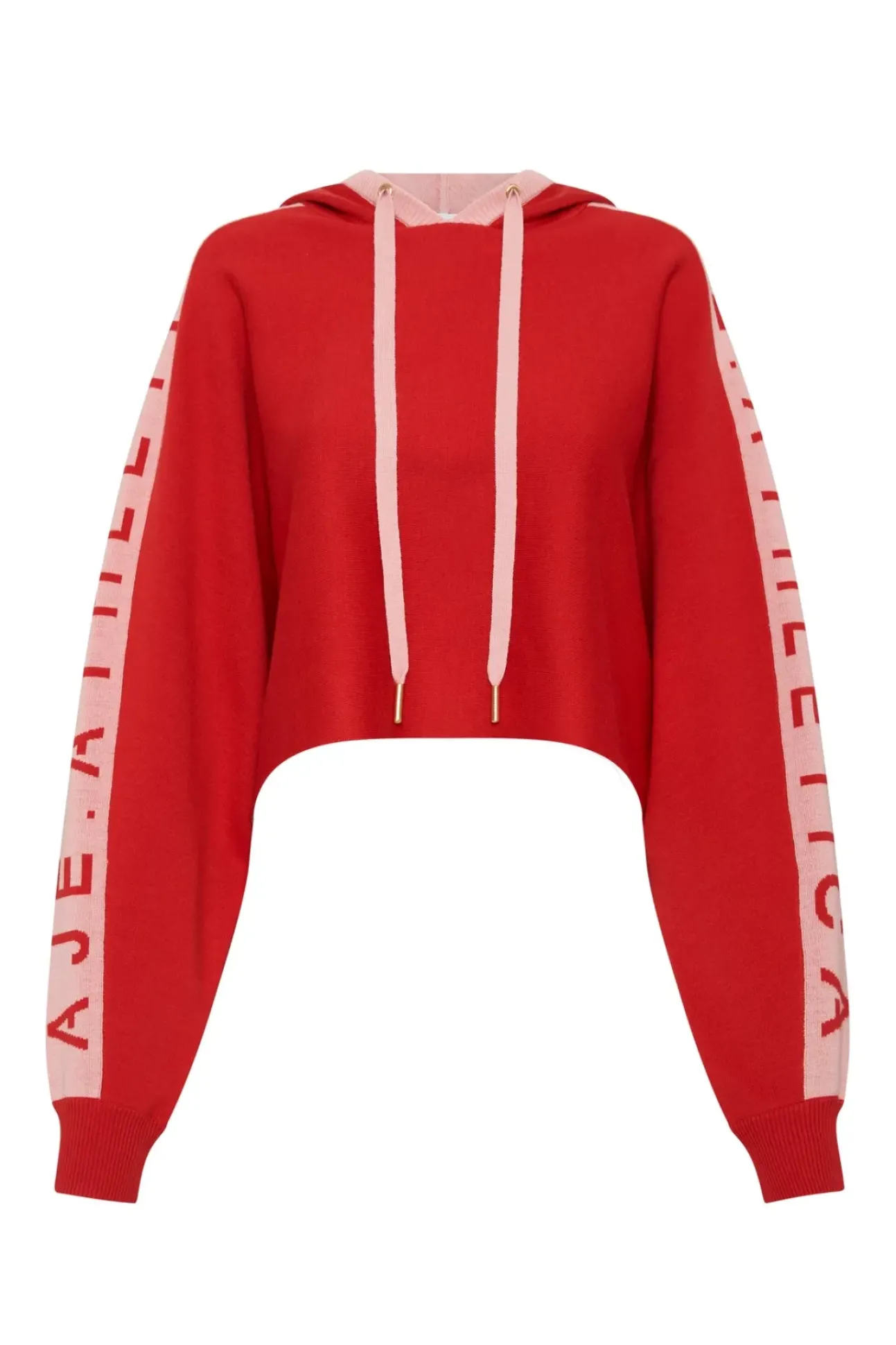 Cropped Logotape Long Sleeve Hoodie 409