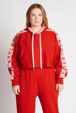 Cropped Logotape Long Sleeve Hoodie 409