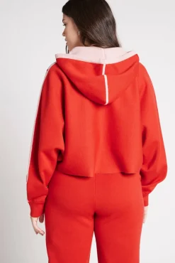 Cropped Logotape Long Sleeve Hoodie 409