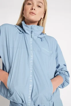 Cropped Signature Badge Logo Spray Jacket 708