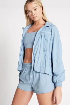 Cropped Signature Badge Logo Spray Jacket 708