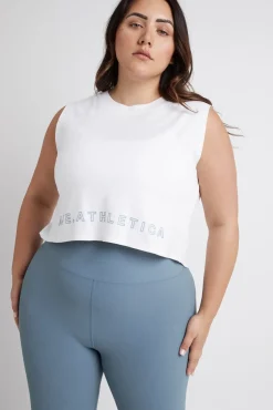 Cropped Split Back Tank 112