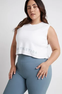 Cropped Split Back Tank 112