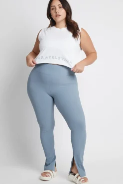 Cropped Split Back Tank 112