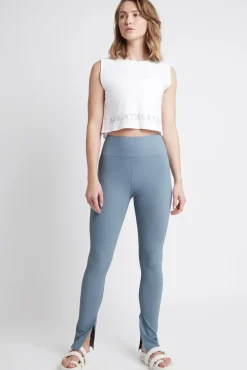 Cropped Split Back Tank 112