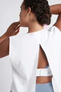 Cropped Split Back Tank 112