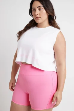 Cropped Split Back Tank 112