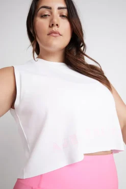 Cropped Split Back Tank 112