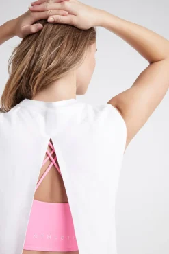 Cropped Split Back Tank 112