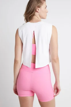 Cropped Split Back Tank 112