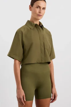 Cropped Spray Shirt 441