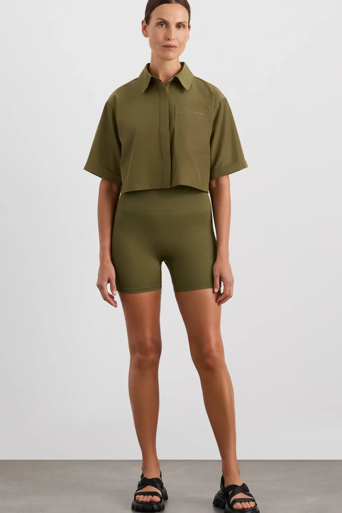 Cropped Spray Shirt 441