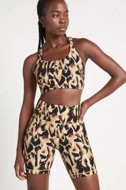 Cut Out Cross Back Sports Bra 314